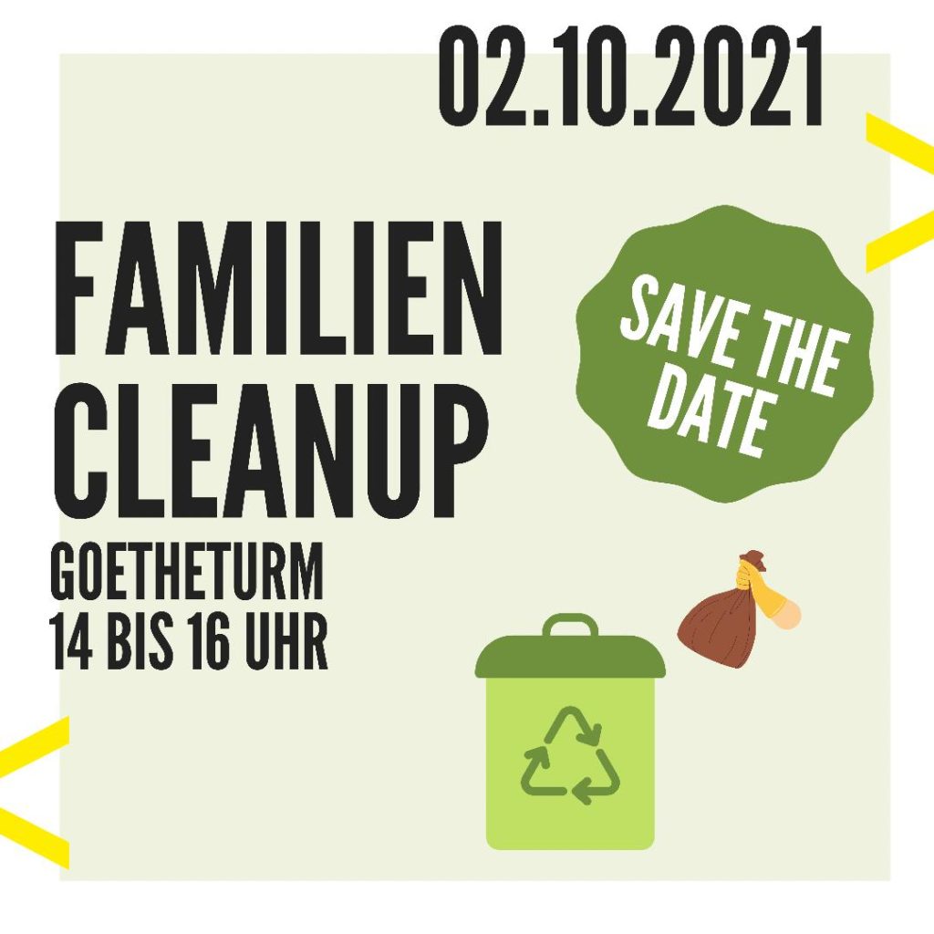 Familien Cleanup am Goetheturm » Save the date