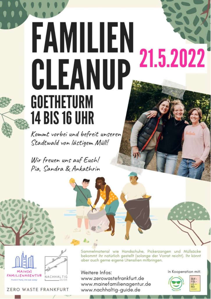 Flyer Familien-Cleanup am 21. Mai 2022